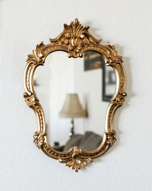 Gold Vintage Ornate Wall Mirror