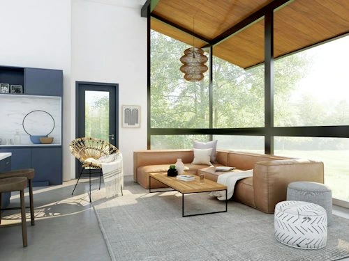 Tan Leather Sofa Interior