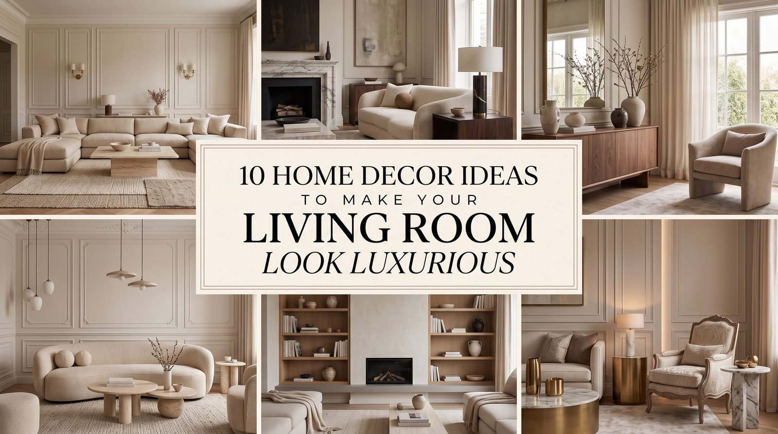 10 home decor ideas to make your living room look luxurious