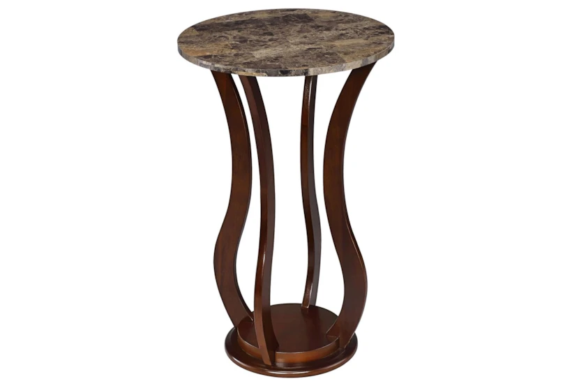 arden brown faux marble chairside table arden brown faux marble chairside table