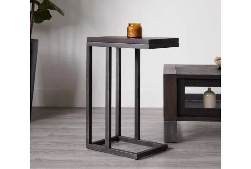 arden brown wood & metal c table 4 arden brown wood & metal c table 4