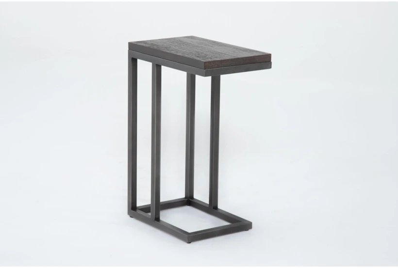 arden brown wood & metal c table arden brown wood & metal c table