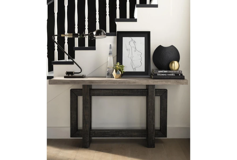 avery grey concrete & wood console table 4 avery grey concrete & wood console table 4
