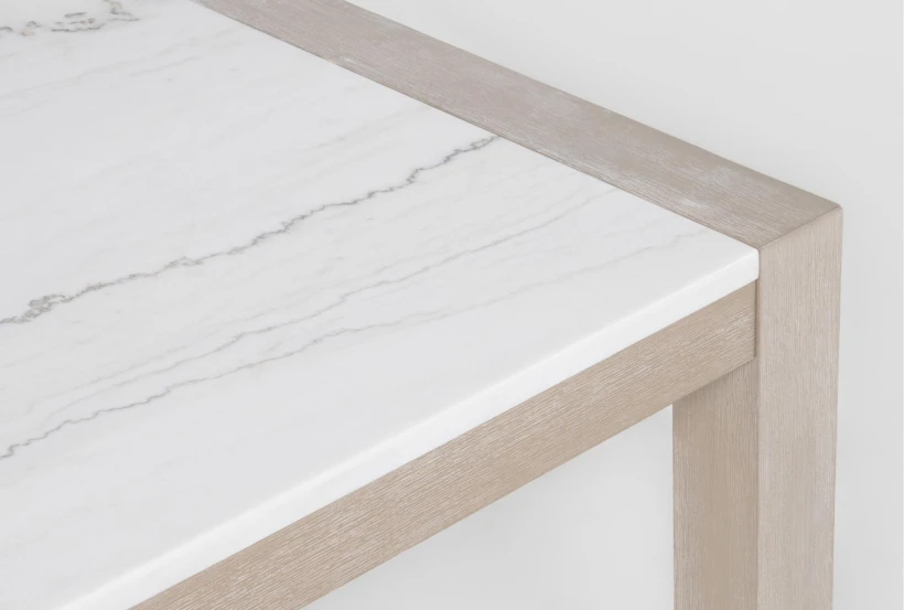 elian natural wood & white marble dining set 4 elian natural wood & white marble dining set 4