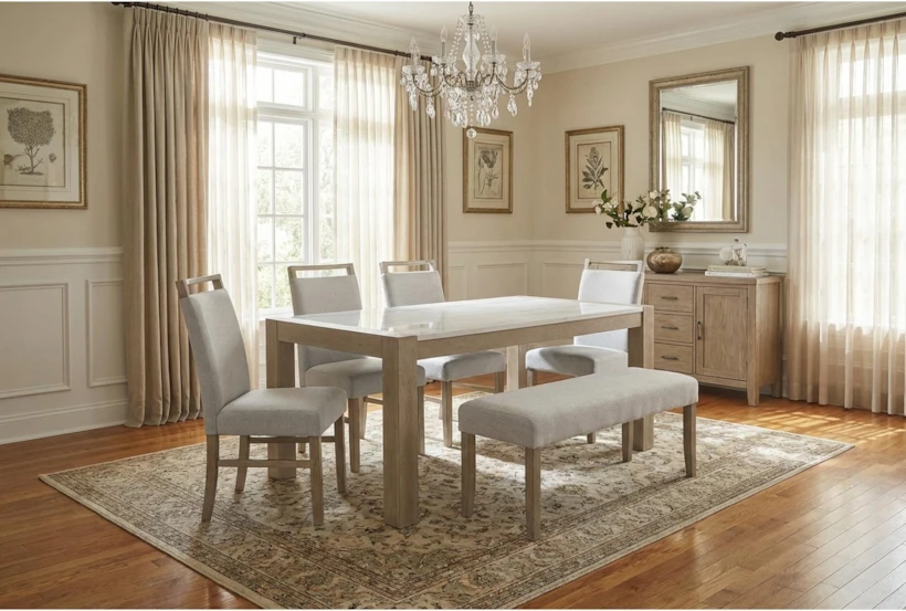 elian natural wood & white marble dining set 5 elian natural wood & white marble dining set 5