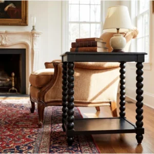elley black wood accent stand 5