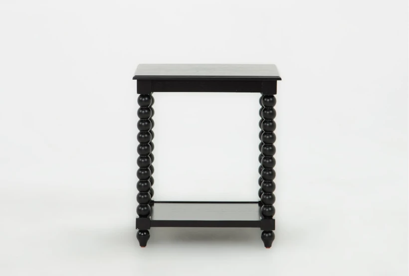 elley black wood accent stand elley black wood accent stand