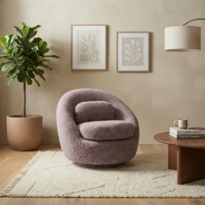honey rose luxe swivel lounge chair 4