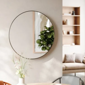 lutino round mirror