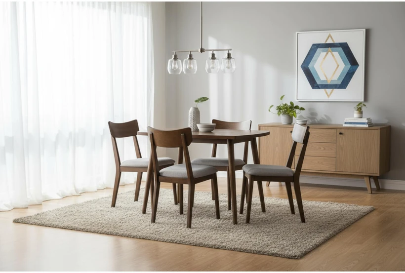 milo brown mid century wood dining set 6 milo brown mid century wood dining set 6