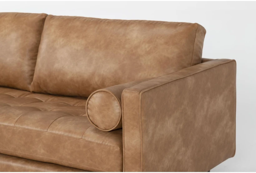 monroe caramel faux leather sofa 4 monroe caramel faux leather sofa 4