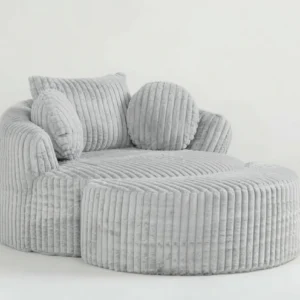 snuggleup cloud comfort lounge chair & ottoman