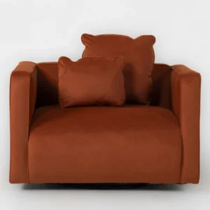 tao ember velvet swivel chair