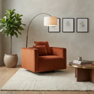 tao ember velvet swivel chair 5