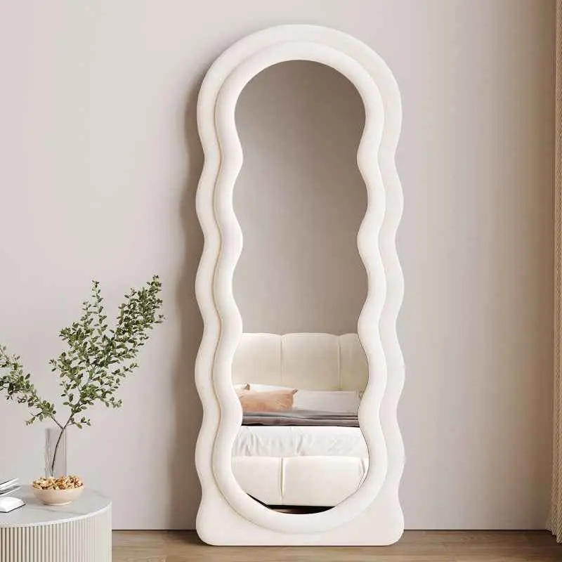 wavy tufted hanging & standing mirror 4 wavy tufted hanging & standing mirror 4