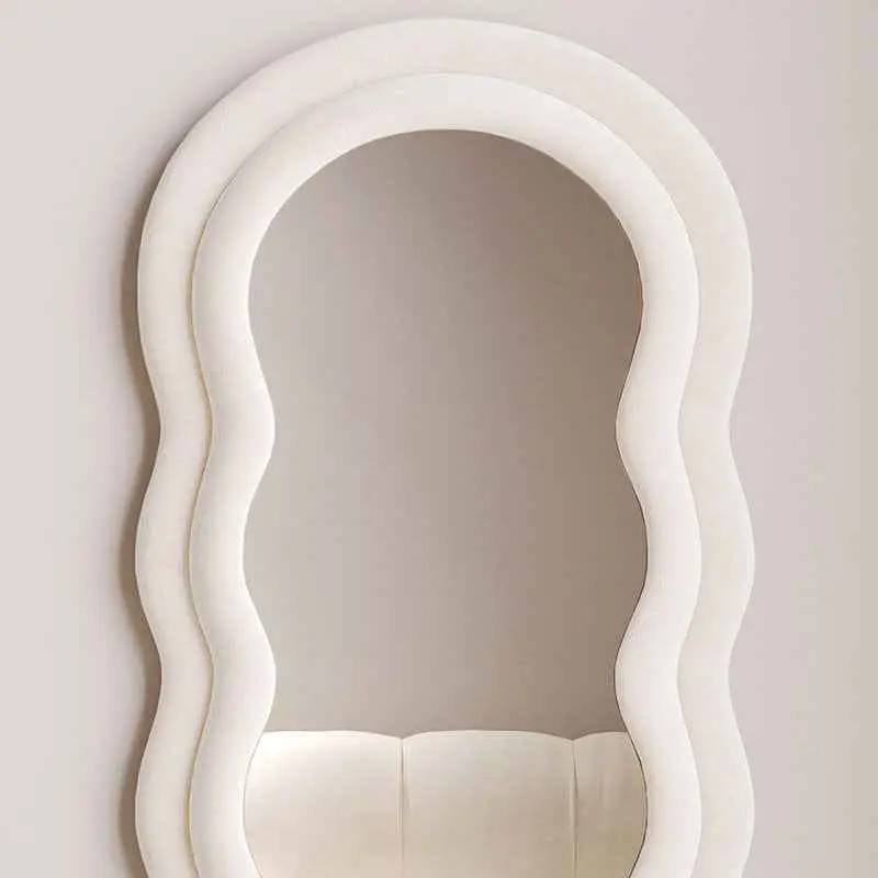 wavy tufted hanging & standing mirror 5 wavy tufted hanging & standing mirror 5