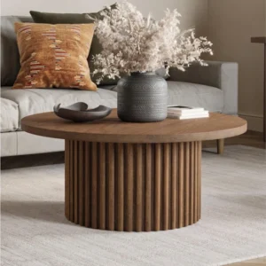weston round wood coffee table 7