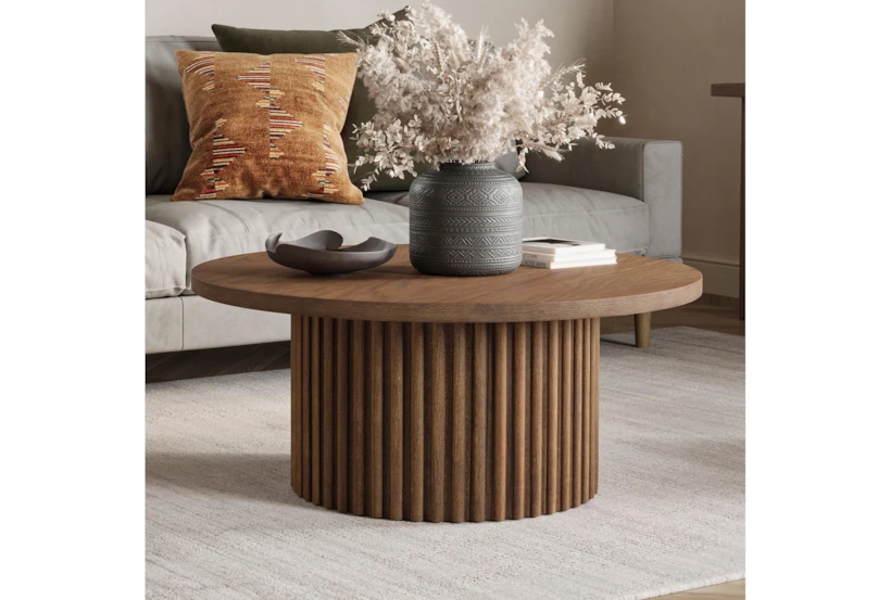weston round wood coffee table 7 weston round wood coffee table 7