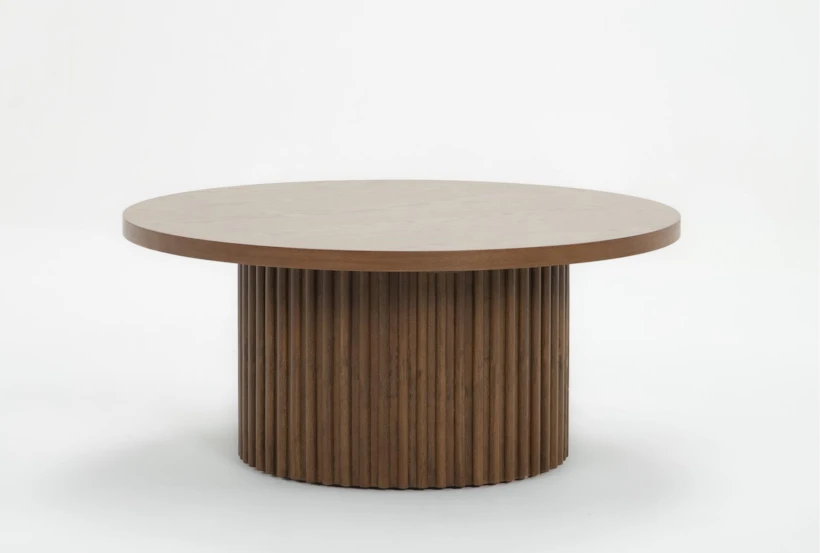 weston round wood coffee table weston round wood coffee table