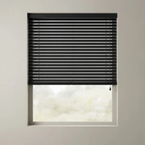 black aluminum mini blinds for windows