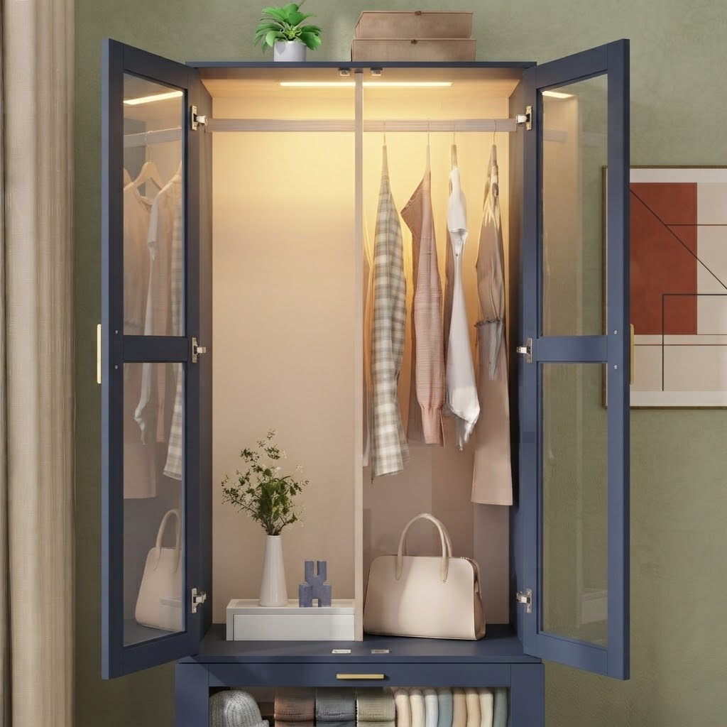 kinetixinteriors ashford glass door armoire open hanging storage kinetixinteriors ashford glass door armoire open hanging storage