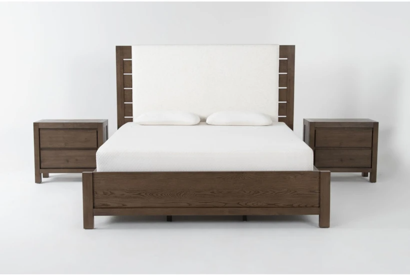 kinetixscaleinteriors brown wood bedroom set front view nightstands kinetixscaleinteriors brown wood bedroom set front view nightstands