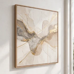 kinetixscaleinteriors textured abstract wall art side view