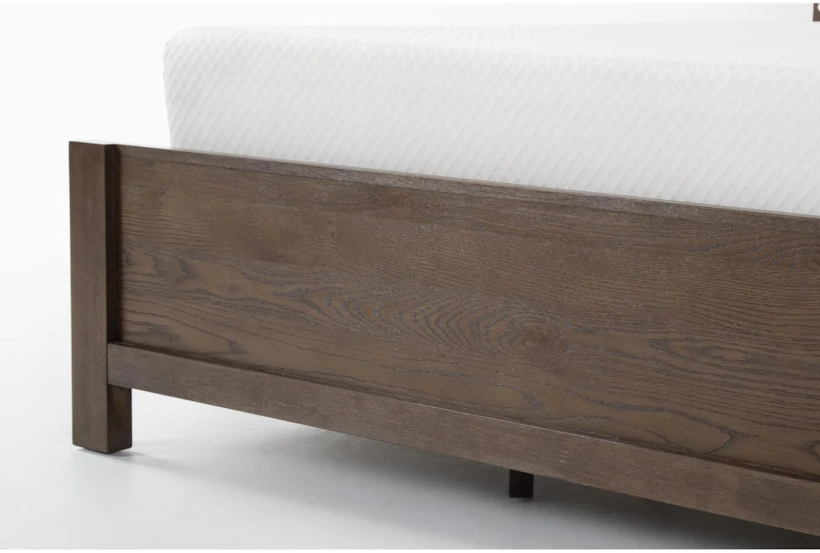 kinetixscaleinteriors wood bed frame footboard closeup detail kinetixscaleinteriors wood bed frame footboard closeup detail